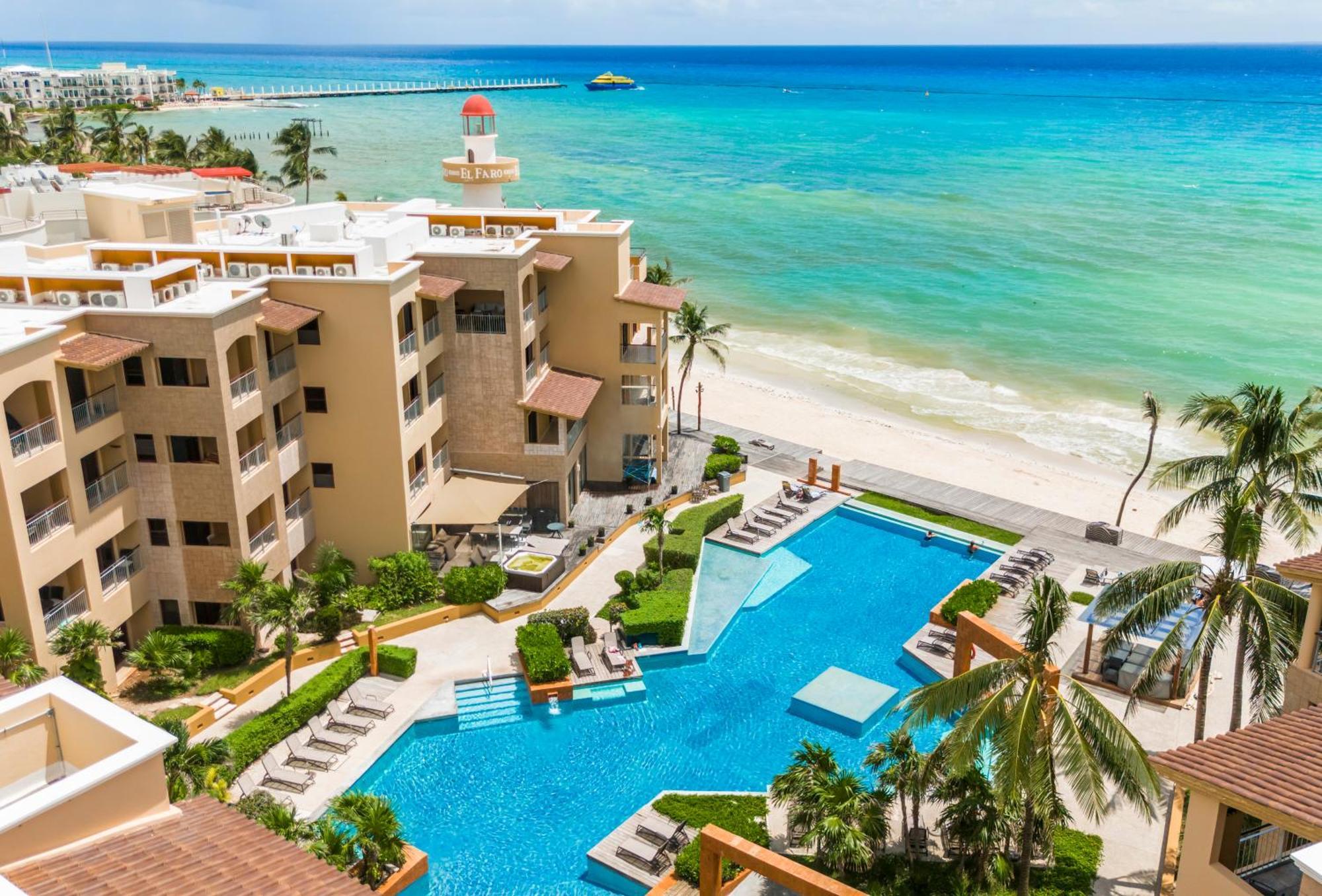 Beachfront 1 Bedroom Condo - El Faro, Surf 407 Плая дел Кармен Екстериор снимка